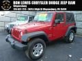Flame Red 2012 Jeep Wrangler Sport S 4x4