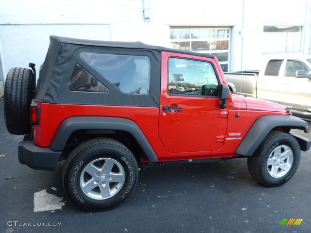 2012 Wrangler Sport S 4x4 - Flame Red / Black photo #6