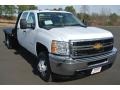 2014 Summit White Chevrolet Silverado 3500HD WT Crew Cab 4x4 Chassis  photo #1