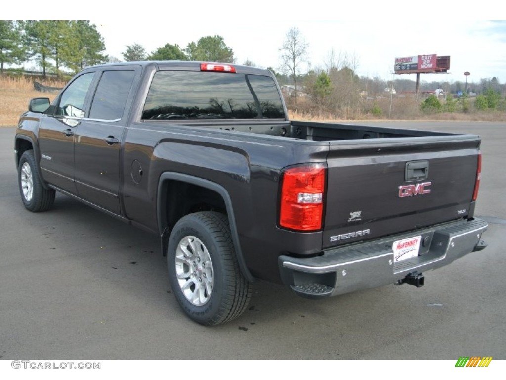 2014 Sierra 1500 SLE Crew Cab 4x4 - Iridium Metallic / Jet Black photo #4