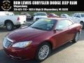 Deep Cherry Red Crystal Pearl Coat 2012 Chrysler 200 Limited Convertible