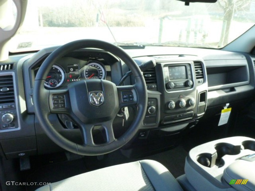 2014 1500 Express Quad Cab 4x4 - Flame Red / Black/Diesel Gray photo #14