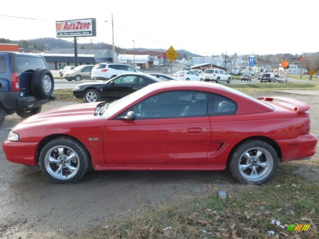 1995 Mustang GT Coupe - Rio Red / Black photo #2