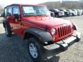2014 Flame Red Jeep Wrangler Unlimited Sport 4x4  photo #8