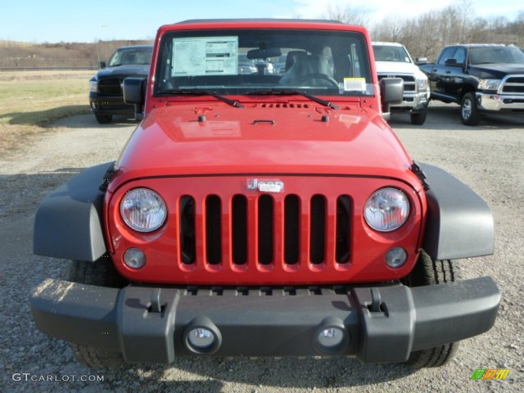 2014 Wrangler Unlimited Sport 4x4 - Flame Red / Black photo #9