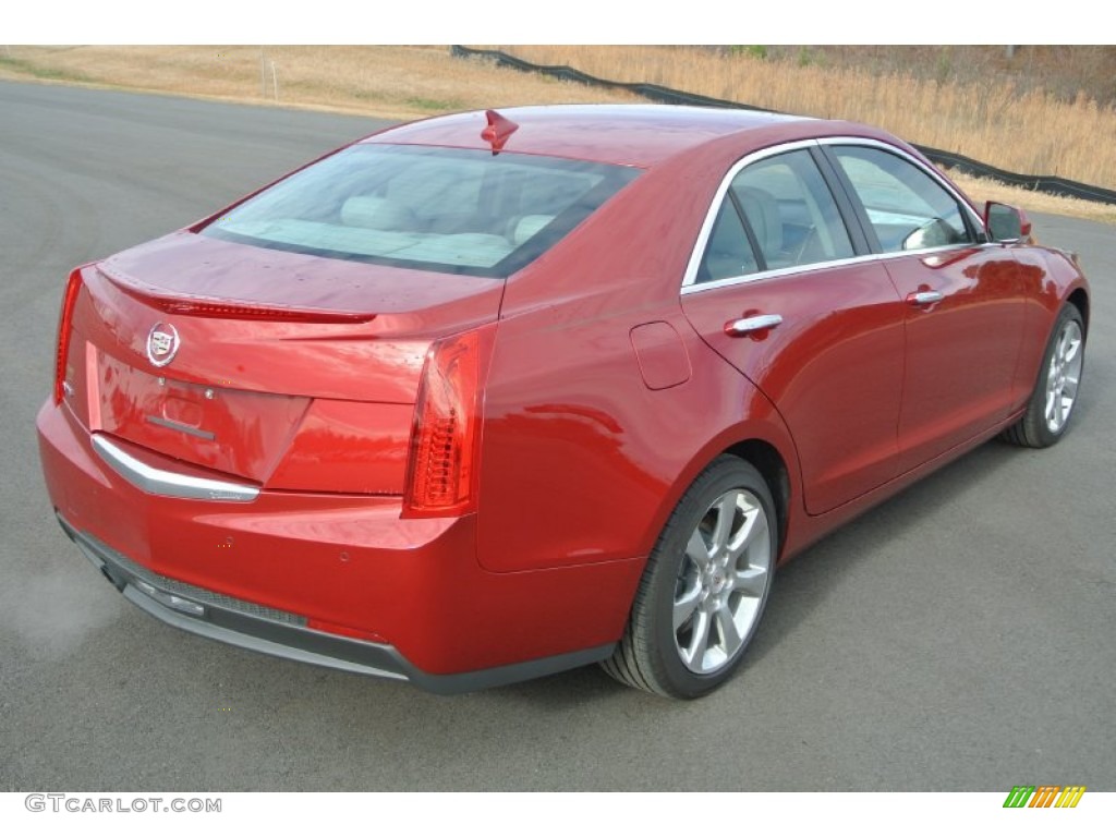 Crystal Red Tintcoat 2013 Cadillac ATS 2.5L Luxury Exterior Photo #89272325