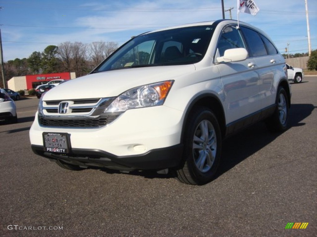 2011 CR-V EX-L 4WD - Taffeta White / Gray photo #1