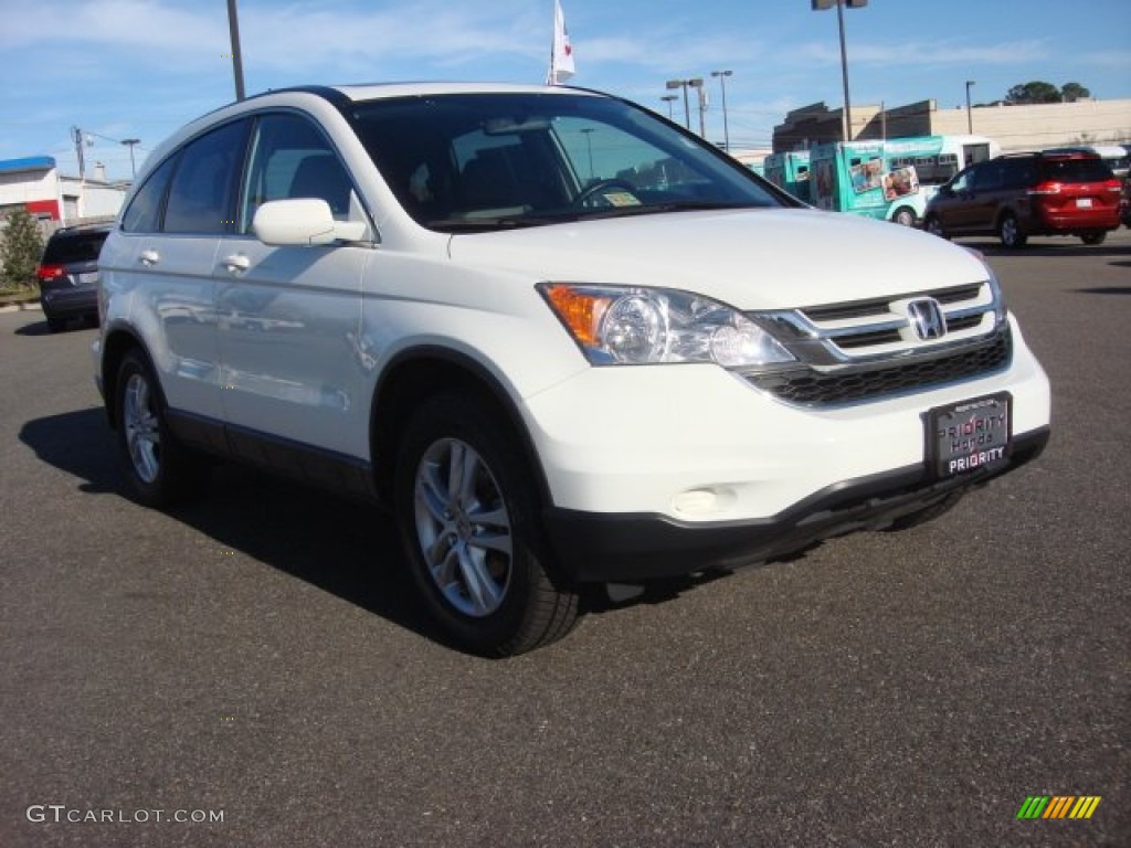 2011 CR-V EX-L 4WD - Taffeta White / Gray photo #9