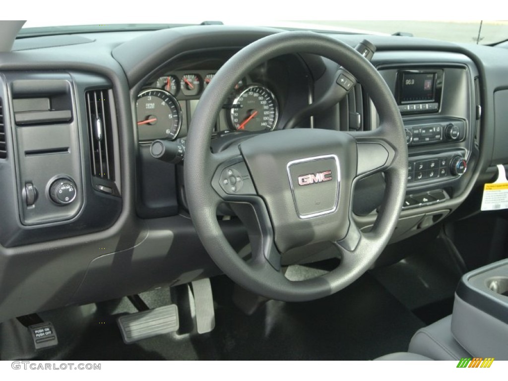 2014 GMC Sierra 1500 Regular Cab Jet Black/Dark Ash Dashboard Photo #89273789