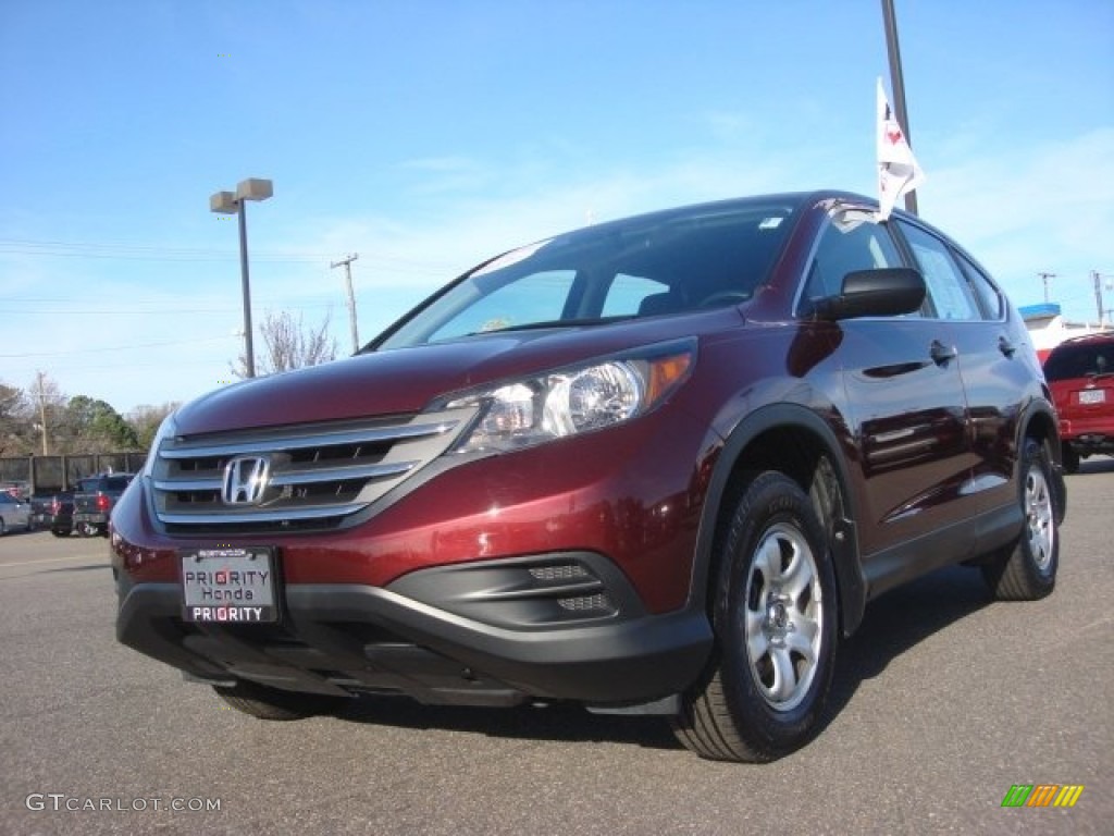 2012 CR-V LX - Basque Red Pearl II / Gray photo #1