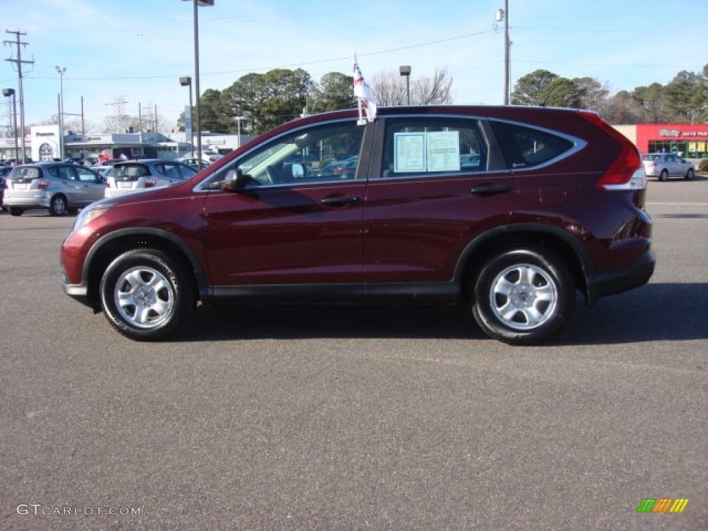 2012 CR-V LX - Basque Red Pearl II / Gray photo #4