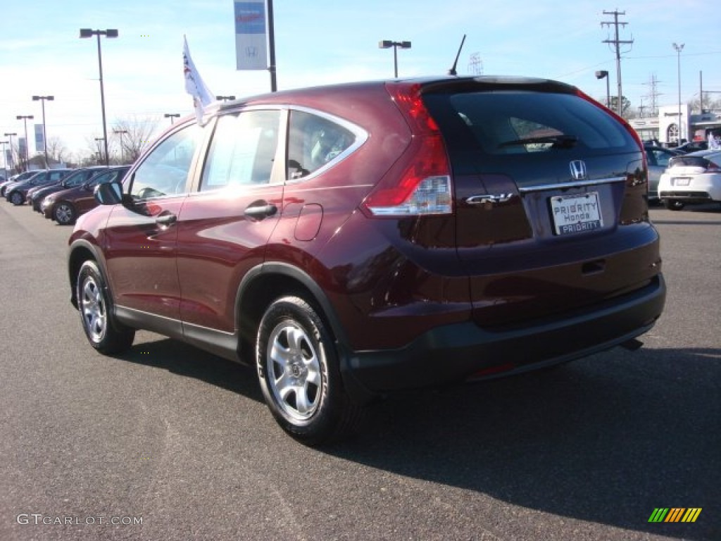 2012 CR-V LX - Basque Red Pearl II / Gray photo #5