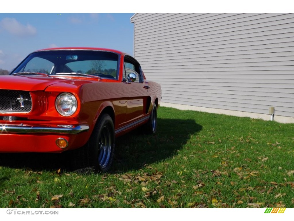 1965 Mustang Fastback - Poppy Red / Black photo #6