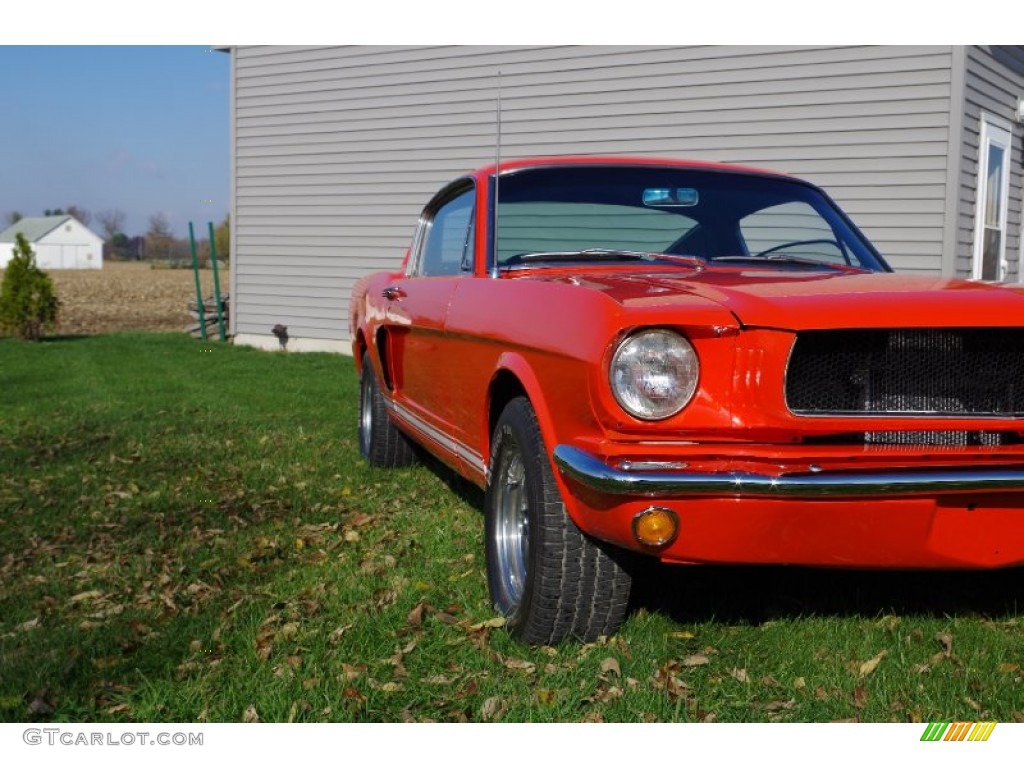 1965 Mustang Fastback - Poppy Red / Black photo #7