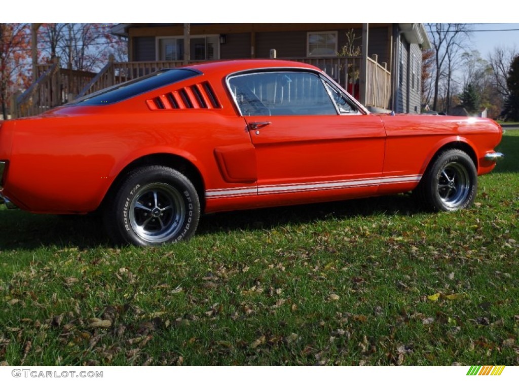 1965 Mustang Fastback - Poppy Red / Black photo #8