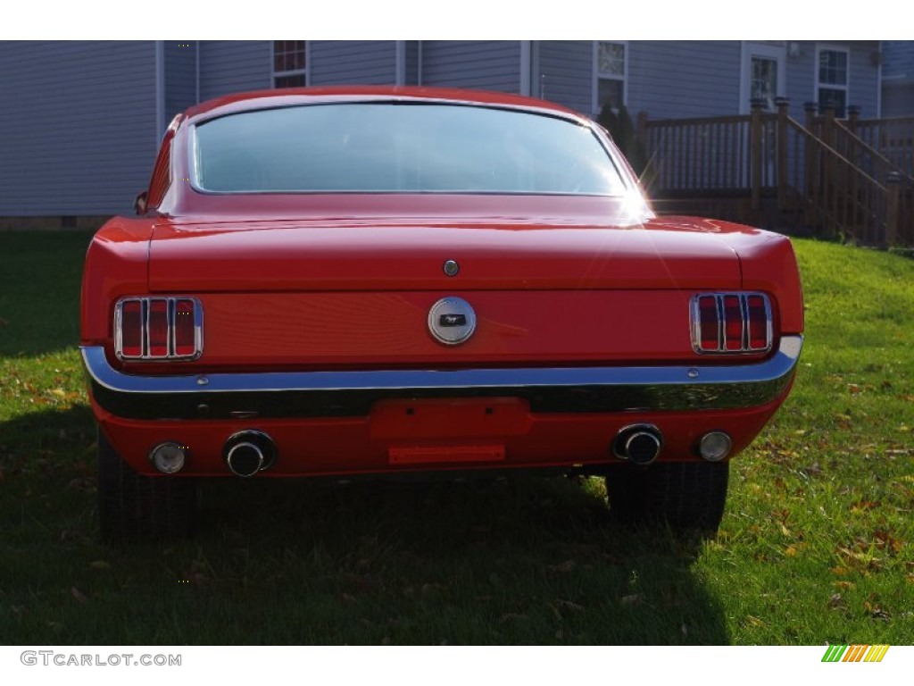 1965 Mustang Fastback - Poppy Red / Black photo #10