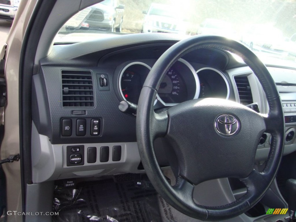 2007 Tacoma V6 PreRunner TRD Double Cab - Desert Sand Mica / Graphite Gray photo #11