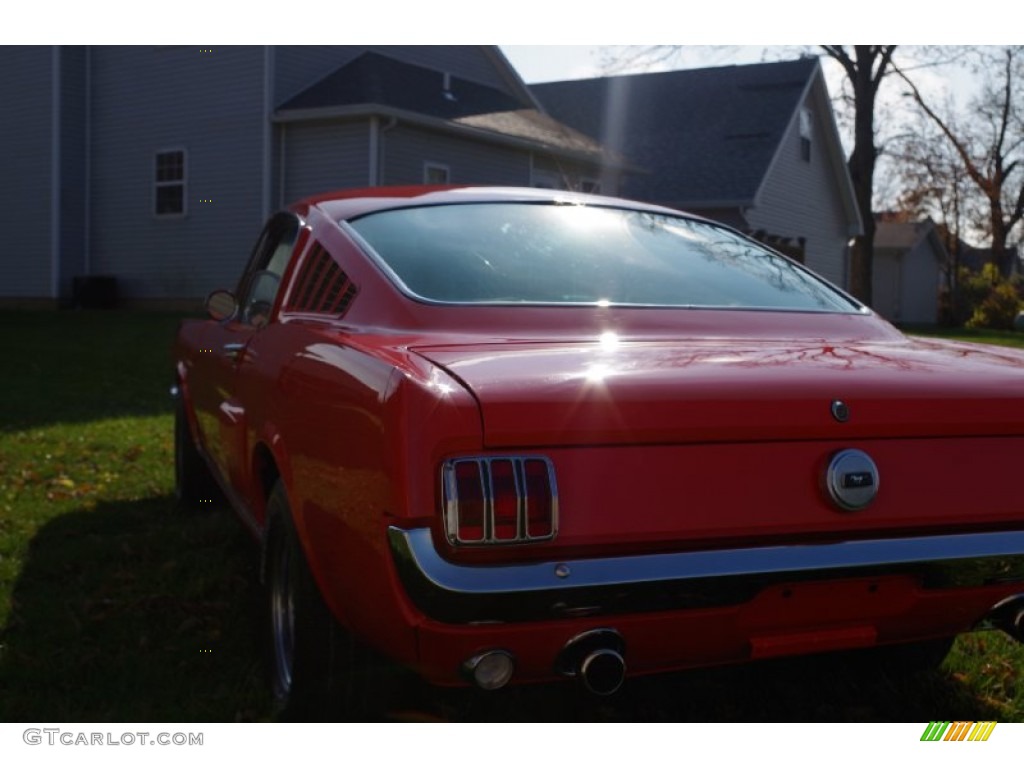 1965 Mustang Fastback - Poppy Red / Black photo #11