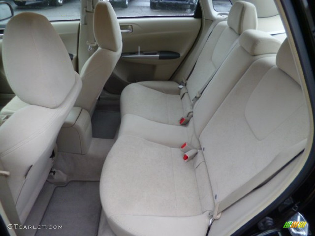 2008 Subaru Impreza 2.5i Sedan Rear Seat Photos