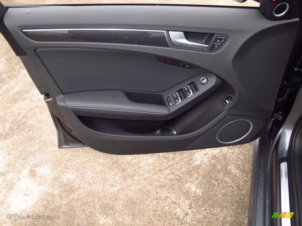 2014 Audi S4 Premium plus 3.0 TFSI quattro Black Door Panel Photo #89275941