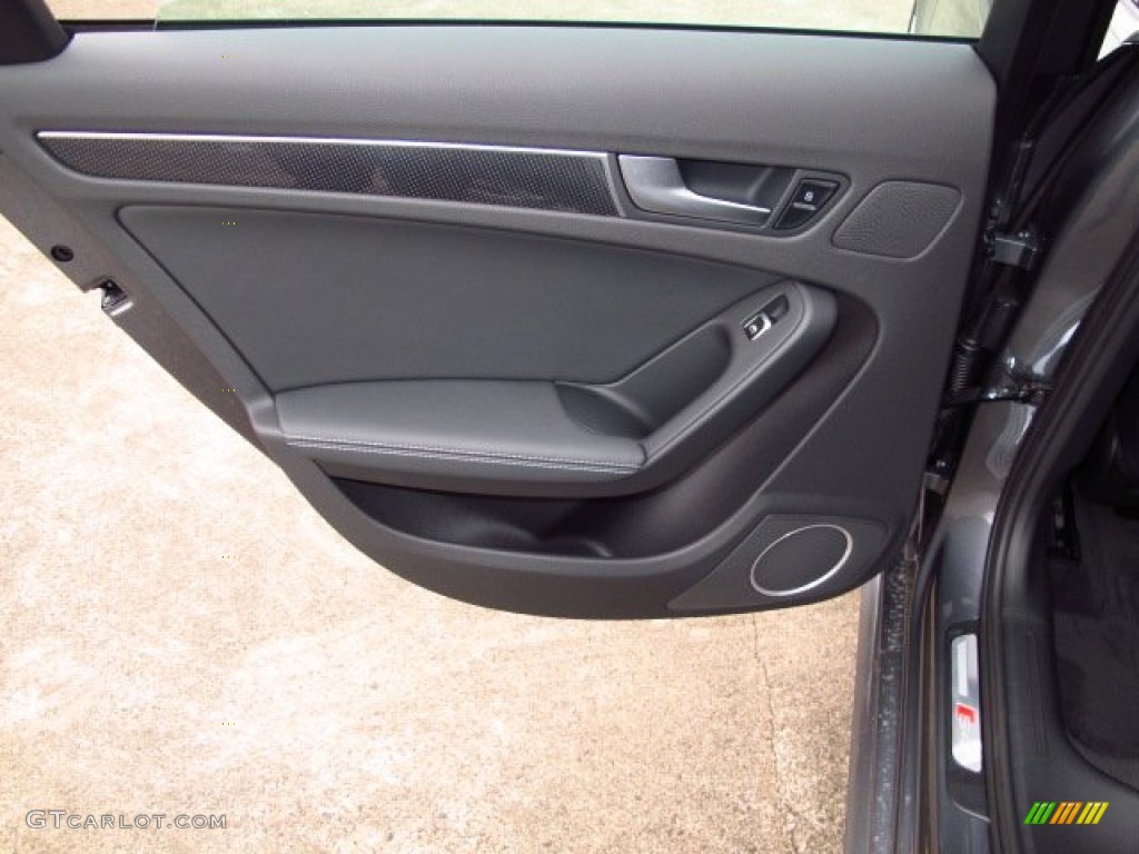 2014 Audi S4 Premium plus 3.0 TFSI quattro Black Door Panel Photo #89275989