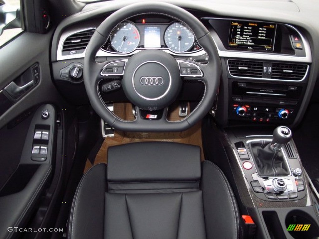 2014 Audi S4 Premium plus 3.0 TFSI quattro Black Dashboard Photo #89276034