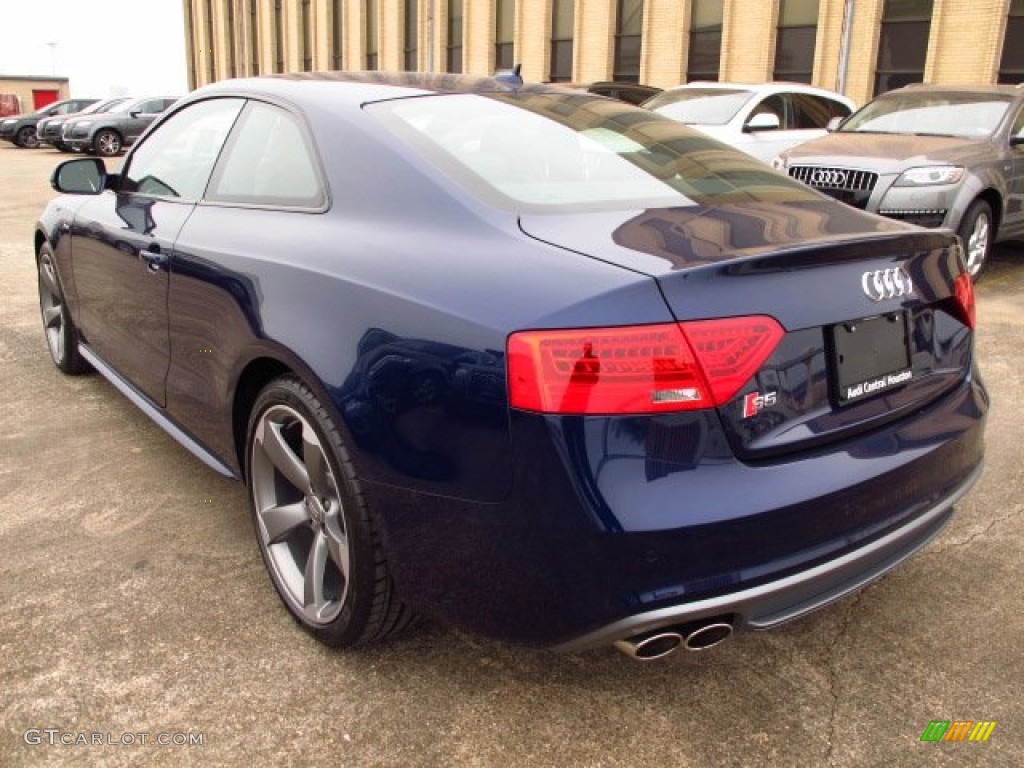 2014 S5 3.0T Premium Plus quattro Coupe - Estoril Blue Crystal / Black photo #4