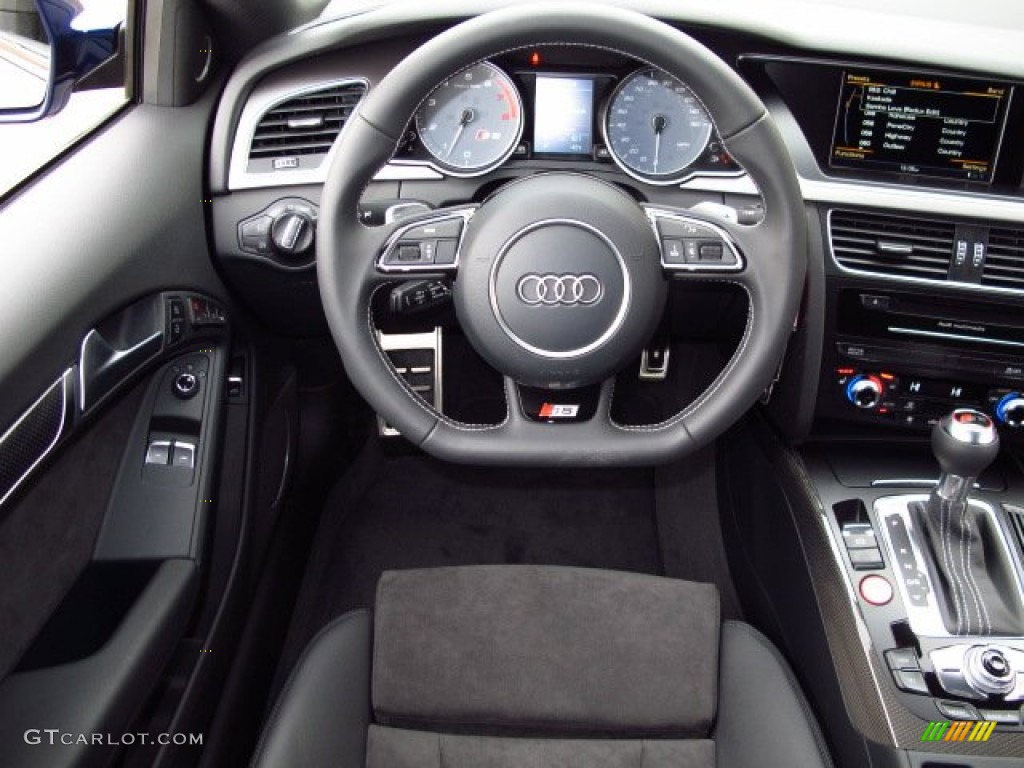 2014 S5 3.0T Premium Plus quattro Coupe - Estoril Blue Crystal / Black photo #13