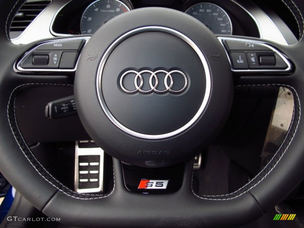 2014 S5 3.0T Premium Plus quattro Coupe - Estoril Blue Crystal / Black photo #18