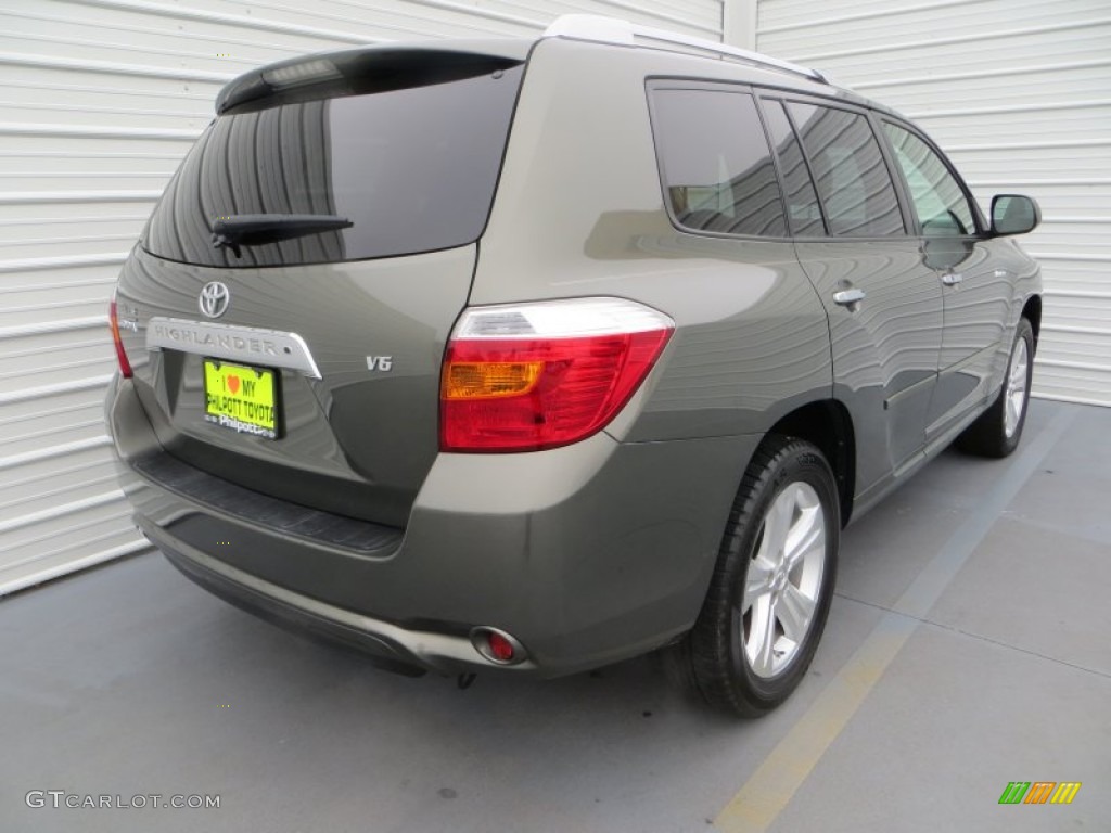 2008 Highlander Limited - Cypress Green Pearl / Sand Beige photo #4