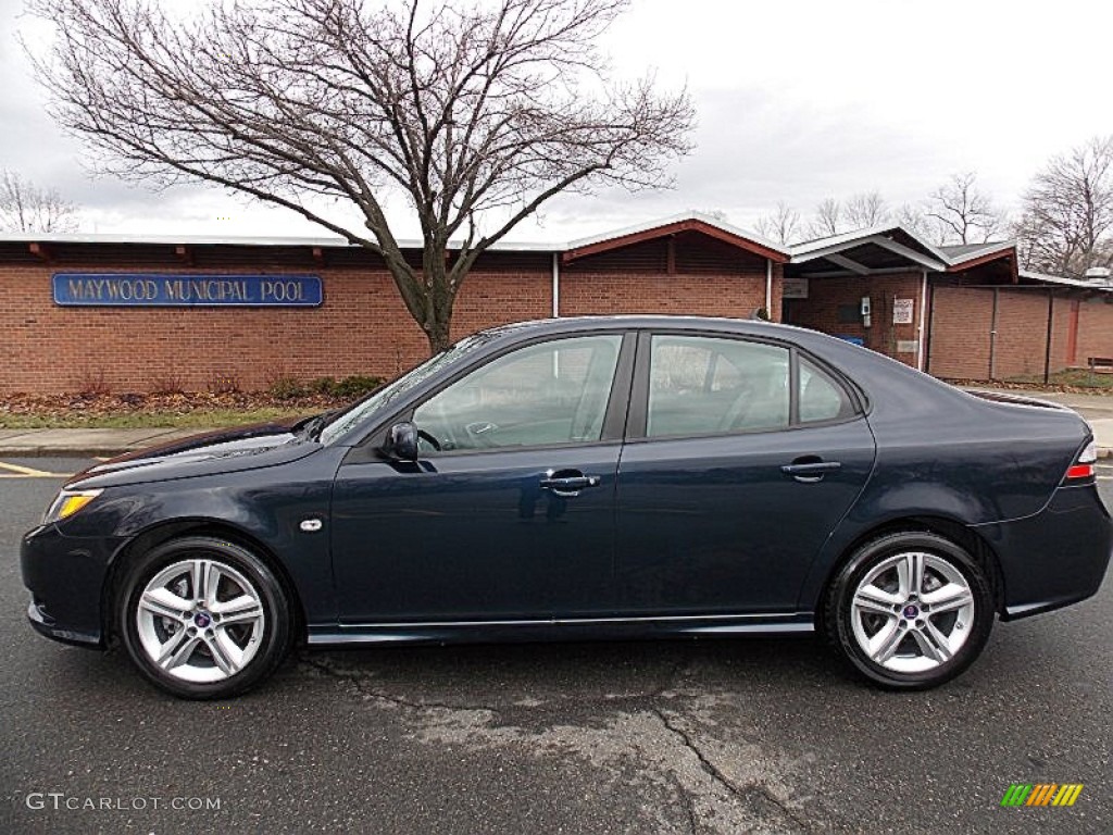 2011 9-3 2.0T Sport Sedan XWD - Nocturne Blue Metallic / Parchment photo #2