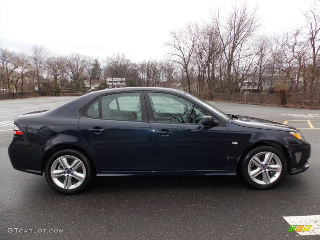 2011 9-3 2.0T Sport Sedan XWD - Nocturne Blue Metallic / Parchment photo #6