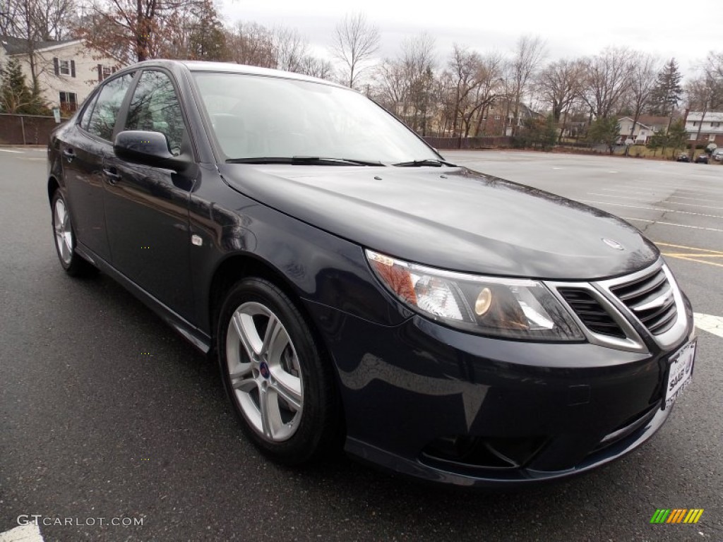 2011 9-3 2.0T Sport Sedan XWD - Nocturne Blue Metallic / Parchment photo #7