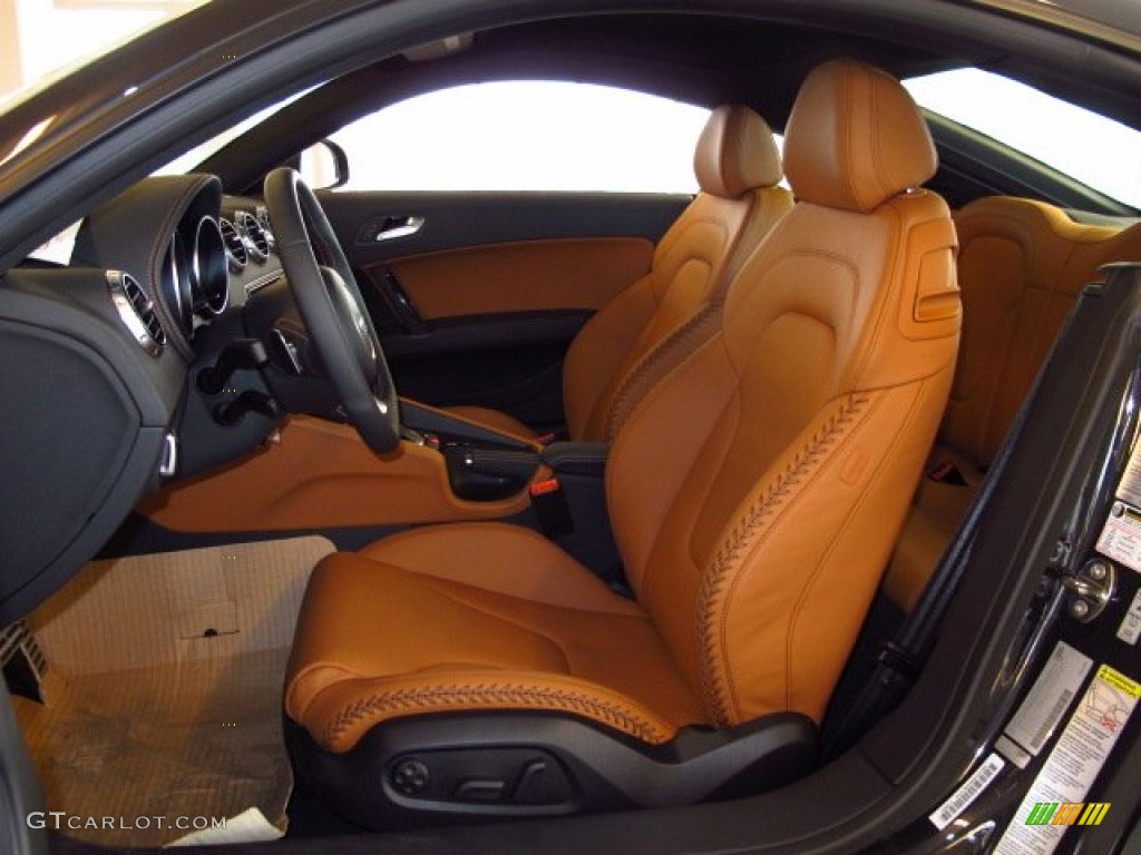 S Madras Brown Baseball-optic Leather Interior 2014 Audi TT S 2.0T quattro Coupe Photo #89278254