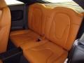 2014 Audi TT S Madras Brown Baseball-optic Leather Interior Rear Seat Photo