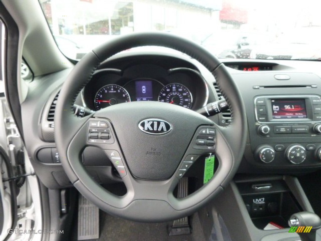 2014 Kia Forte EX Black Steering Wheel Photo #89280264