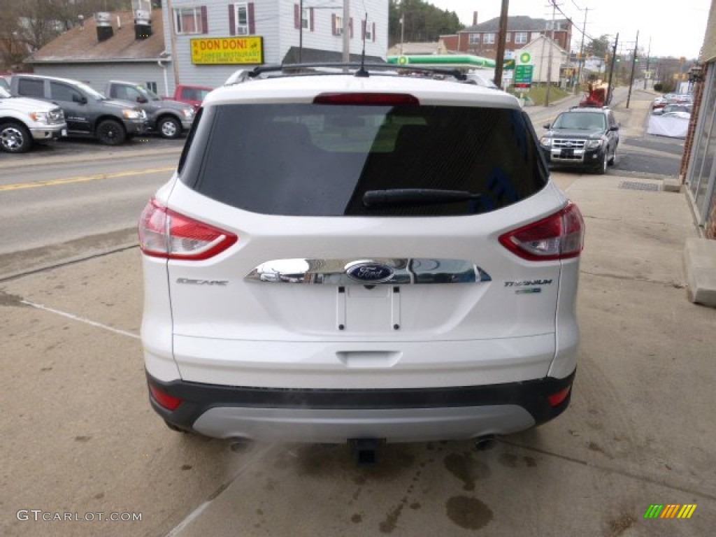 2014 Escape Titanium 2.0L EcoBoost 4WD - White Platinum / Charcoal Black photo #5