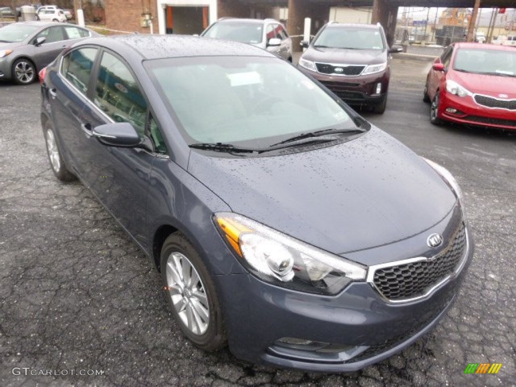Steel Blue 2014 Kia Forte EX Exterior Photo #89280741