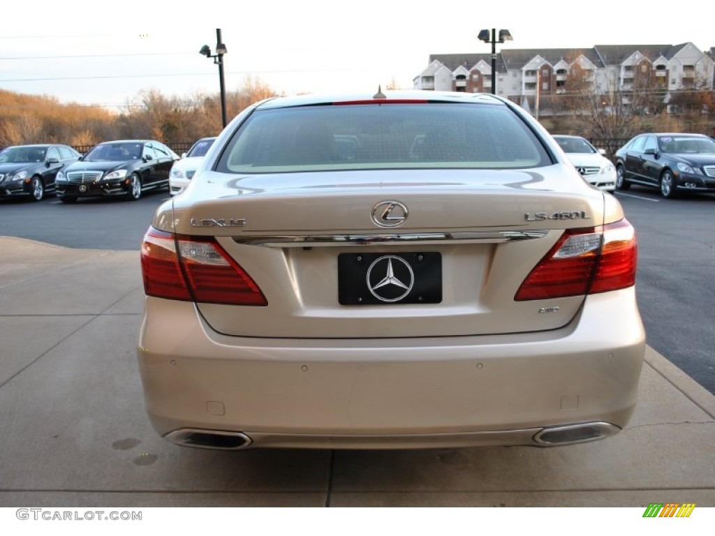 2010 LS 460 L AWD - Golden Almond Metallic / Cashmere photo #3