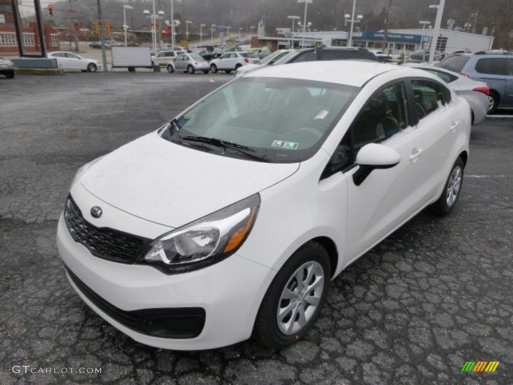 Clear White 2014 Kia Rio LX Exterior Photo #89281221