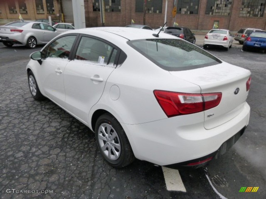 Clear White 2014 Kia Rio LX Exterior Photo #89281266