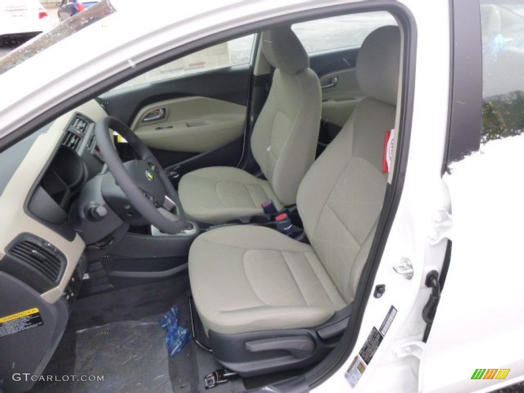Beige Interior 2014 Kia Rio LX Photo #89281356