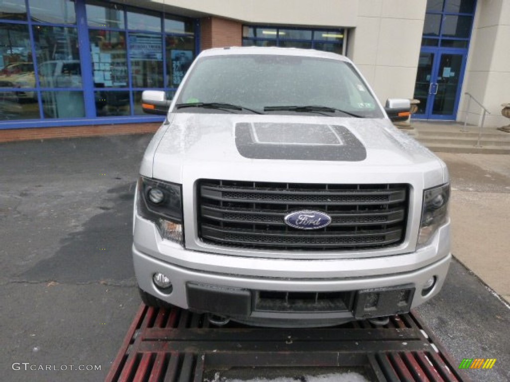 2014 F150 FX4 Tremor Regular Cab 4x4 - Ingot Silver / FX Appearance Black Leather/Alcantara photo #3