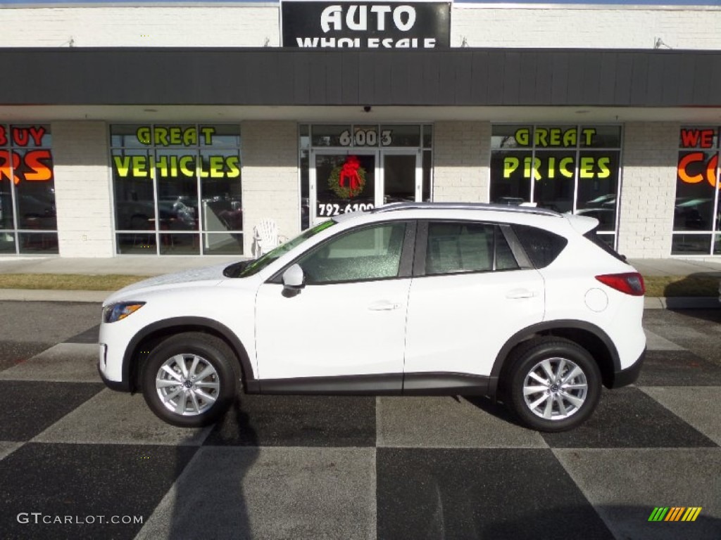 2014 CX-5 Touring - Crystal White Pearl Mica / Sand photo #1
