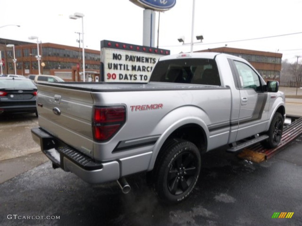 2014 F150 FX4 Tremor Regular Cab 4x4 - Ingot Silver / FX Appearance Black Leather/Alcantara photo #8