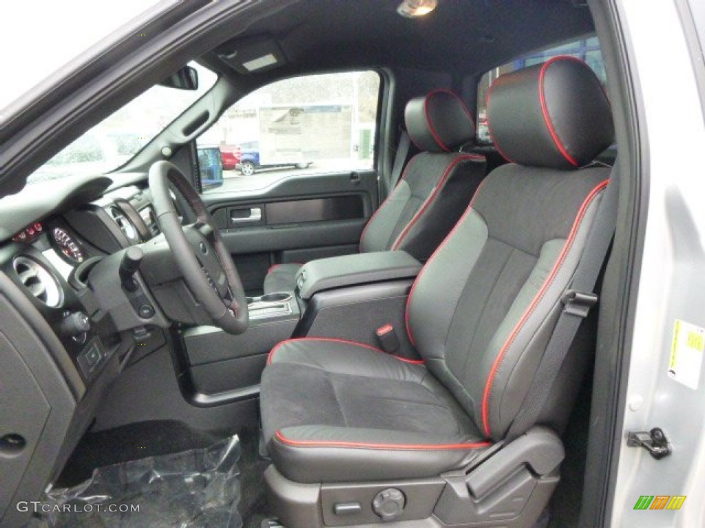 FX Appearance Black Leather/Alcantara Interior 2014 Ford F150 FX4 Tremor Regular Cab 4x4 Photo #89282223