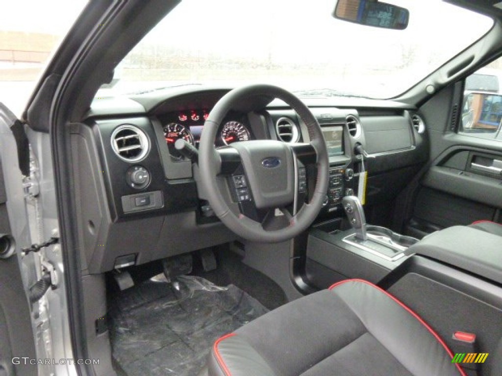 FX Appearance Black Leather/Alcantara Interior 2014 Ford F150 FX4 Tremor Regular Cab 4x4 Photo #89282243