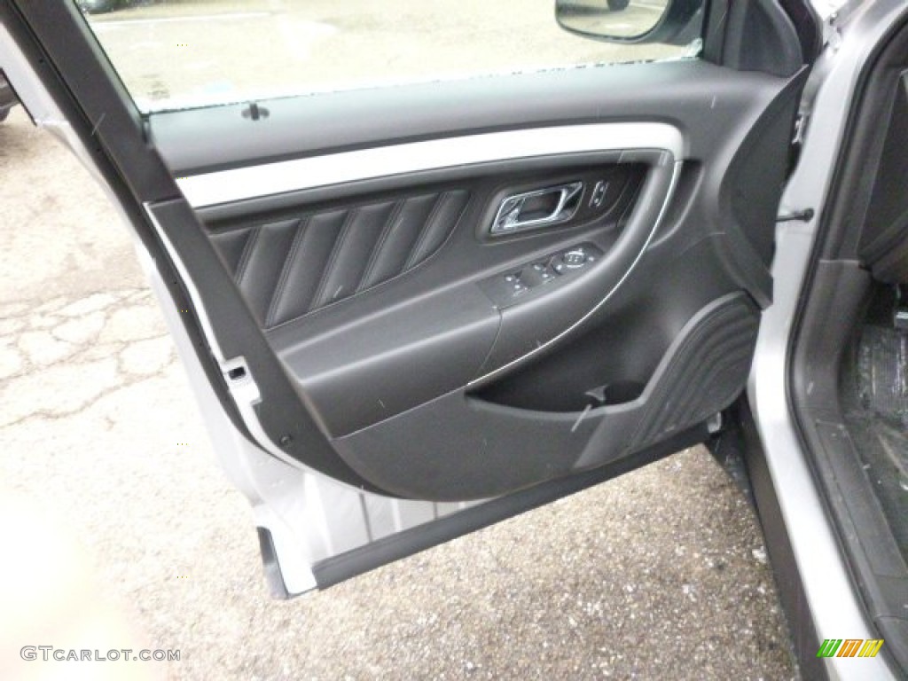 2014 Ford Taurus SEL AWD Charcoal Black Door Panel Photo #89282677