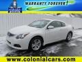 2010 Winter Frost White Nissan Altima 2.5 S Coupe  photo #1