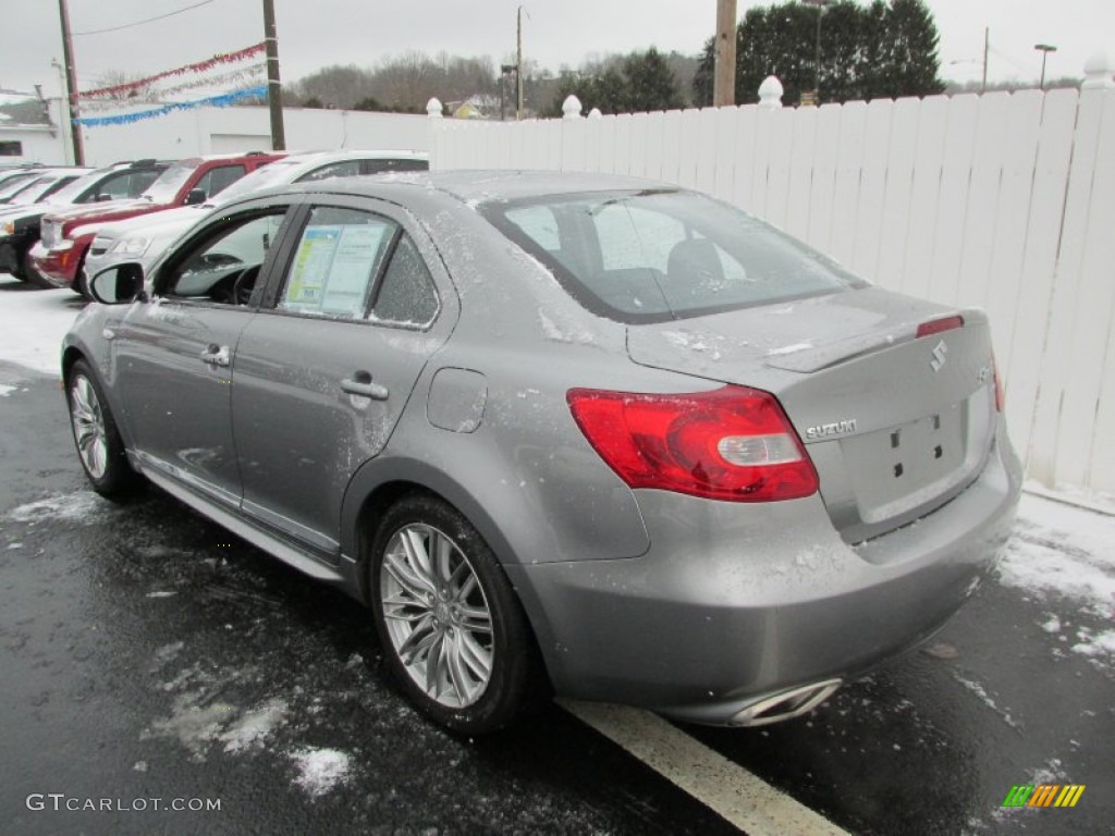 2011 Kizashi GTS AWD - Azure Gray Metallic / Black photo #4